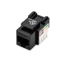 Digitus  Class D Cat 5E Keystone Jack Dn-93501 Unshielded Rj45 to Lsa Cable installation via strips, color coded acco