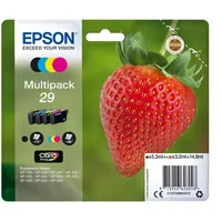 Epson Strawberry C13T29864012 tintes kārtridžs 1 pcs Oriģināls Standarta produktivitāte Melns, Tirkīzzils, Fuksīns, Dzeltens