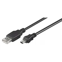 Goobay 50767 Usb 2.0 Hi-Speed cable, black, 1.8 m  Usb-A to mini-USB
