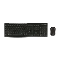 Logitech Mk270, Us, melna - Bezvadu klaviatūra ar peli