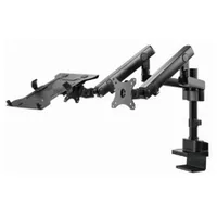 Monitora stiprinājums Gembird Desk Mounted Adjustable Monitor Arm with Notebook Tray Full-Motion