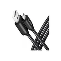 Axagon Data and charging Usb 2.0 cable length 1 m. 2.4A. Black braided.
