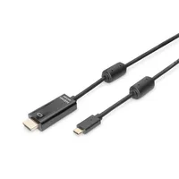 Digitus Usb Type-C adapter cable, to Hdmi A M/M, 2.0M, 4K/60Hz, 18Gb, bl, gold  Ak-300330-020-S Usb-C Hdm
