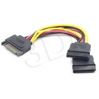 Gembird cable power Sata 15 pin - 2X Hdd straight