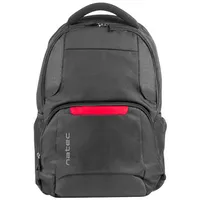 Natec  Laptop Backpack Eland Nto-1386 Fits up to size Black 15.6 Shoulder strap