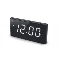 New-One  Alarm function Cr136 Dual Clock Radio Pll Black