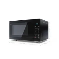 Sharp  Microwave Oven with Grill Yc-Mg81E-B Free standing 28 L 900 W Black