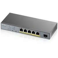 Zyxel Gs1350-6Hp-Eu0101F tīkla pārslēgs Vadīts L2 Gigabit Ethernet 10/100/1000 Power over Poe Pelēks