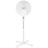 Adler  Ad 7305 Stand Fan White Diameter 40 cm Number of speeds 3 Oscillation 45 W No