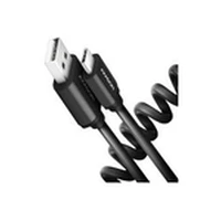 Axagon Data and charging Usb 2.0 cable lengh 0.6M. 3A. Black twisted.