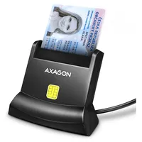 Axagon Universal desktop Usb contact Smart/Id card reader with long Usb-A cable