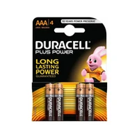Baterijas Duracell Aaa Alkaline 4Pack