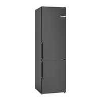 Bosch, Nofrost, 321 L, augstums 186 cm, melna nerūsējošā tērauda - Ledusskapis