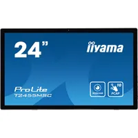 iiyama T2455Msc-B1 ceļrāžu displejs Plakans digitālā displeja panelis 61 cm 24 Led 400 cd/m² Full Hd Melns Skārienjūtīgais ek