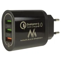 Maclean Energy Mce479B 3Xusb lādētājs Qc 3.0