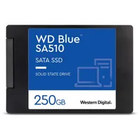 Ssd Western Digital Blue Sa510 250Gb Sata 3.0 Write speed 440 Mbytes/Sec Read 555 2,5 Tbw 100 Tb Mtbf 1750000