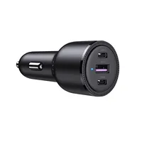 Ugreen car charger 2X Usb Type C  1X 69W 5A Power Delivery Quick Charge black 20467