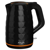 Adler  Kettle Ad 1277 Standard 2200 W 1.7 L Plastic 360 rotational base Black