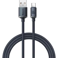 Baseus crystal shine series fast charging data cable Usb Type A to C100W 1 2M black Cajy000401