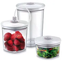Caso  Vacuum Canister Set 01260 3 canisters White/Transparent