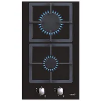 Cata  Hob Sci 3002 Bk Gas on glass Number of burners/cooking zones 2 Rotary knobs Black