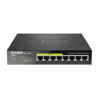 D-Link Dgs-1008P tīkla pārslēgs Nepārvaldīts Gigabit Ethernet 10/100/1000 Power over Poe Melns