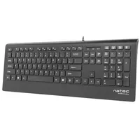Natec Keyboard, Barracuda, Us Layout, Slim  Keyboard Barracuda Standard Wired Black 529 g