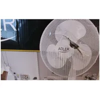 Sale Out. Adler Ad 7305 Stand Fan Damaged Packaging, Dent On The Grid, Scratches Leg Diameter 40 cm White Number of