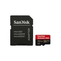Sandisk Extreme Pro microSDHC 32Gb  Sd Adapter Rescuepro Deluxe 100Mb/S A1 C10 V30 Uhs-I U3, Ean 619659155414