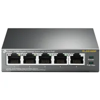 Tp-Link Tl-Sg1005P Nepārvaldīts Gigabit Ethernet 10/100/1000 Power over Poe Melns