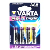 Varta 4X Aaa Lithium Vienreizējas lietošanas baterija Litijs