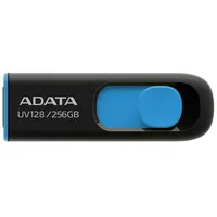 Adata  Usb Flash Drive Uv128 256 Gb 3.2 Gen1 Black/Blue