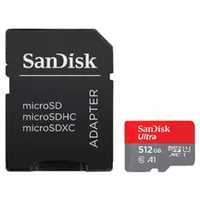 Atmiņas kartes Sandisk Ultra microSDXC 512Gb  Sd Adapter