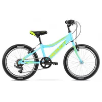 Bērnu velosipēds Romet Rambler Kid 1 20 Alu 2023 Blue Green
