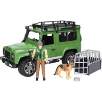 Bruder 2587 02587 Land Rover Defender Station Wagon with Forester and Dog