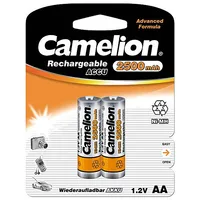 Camelion  Aa/Hr6 2500 mAh Rechargeable Batteries Ni-Mh 2 pcs