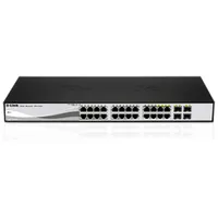 D-Link Dgs-1210-20, Gigabit Smart Switch with 16 10/100/1000Base-T ports and 4 Minigbic Sfp ports, 802.3X Flow Control
