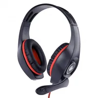 Gembird  Gaming headset with volume control Ghs-05-R Built-In microphone 3.5 mm 4-Pin Wired Over-Ear Red/Black