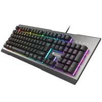 Genesis  Rhod 500 Silver/Black Gaming keyboard Wired Rgb Led light Us