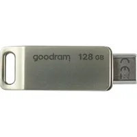 Goodram Oda3 Usb zibatmiņa 128 Gb Type-A / Type-C 3.2 Gen 1 3.1 Sudrabs