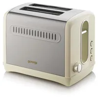 Gorenje  Toaster T1100Cli Power 1100 W Number of slots 2 Housing material Plastic, metal Beige/ stainless steel