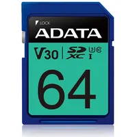 Memory Sdxc 64Gb V30/Asdx64Gui3V30S-R Adata