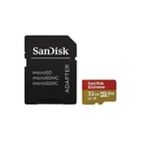 Sandisk Extreme microSDHC 32Gb for Action Cams and Drones  Sd Adapter - 100Mb/S A1 C10 V30 Uhs-I U3, Ean 619659155100