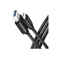 Axagon Data and charging Usb 3.2 Gen 1 cable lengh m. 3A. Black braided.