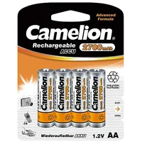 Camelion  Aa/Hr6 2700 mAh Rechargeable Batteries Ni-Mh 4 pcs