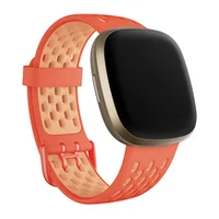 Fitbit Sense  Versa 3, Sport Band, L izmērs, oranža - Siksniņa pulkstenim