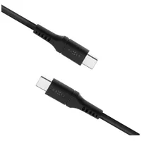 Liquid Silicone Cable Usb-C/Usb-C, 1.2M, 60W  Fixdls-Cc12-Bk Black
