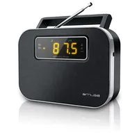Muse  M-081R Alarm function 2-Band Pll portable radio Black