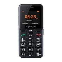 myPhone Halo Easy, melna - Mobilais telefons