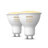 Philips Hue balts atmosfēras apgaismojums 2 gab. Gu10